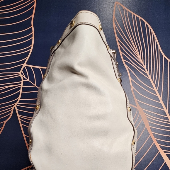 COLE HAAN Gray Leather Tote - Picture 4 of 13